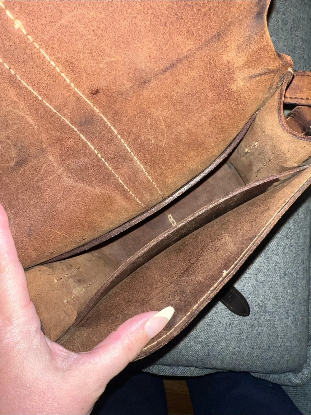 Classic Brown Leather Crossbody Bag
